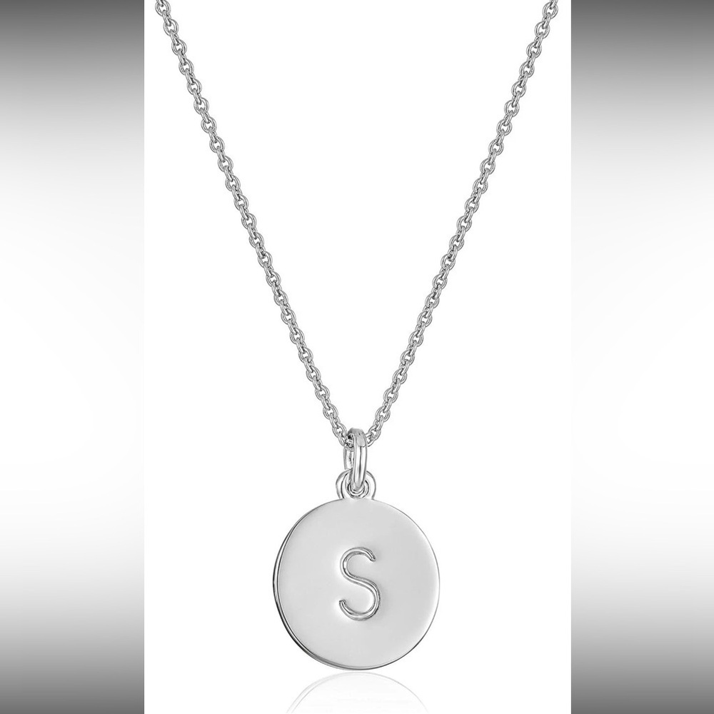 Kate Spade New York Initial Pendant Necklace S Silver